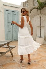 White Boho Cocktail Dress
