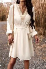 White Bridesmaid Midi Dress