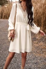 White Bridesmaid Midi Dress