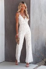 White Lace Jumpsuit