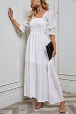White Lace Maxi Dress