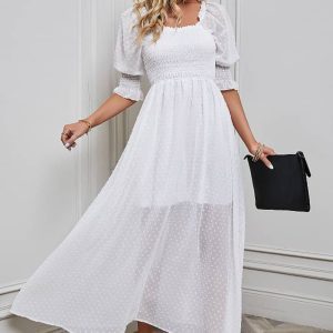 White Lace Maxi Dress