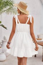 White Lace Mini Dress