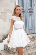 White Lace Mini Dress