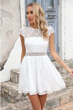 White Lace Mini Dress