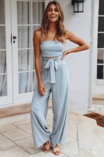 Wide Leg Trouser Jumpsuits