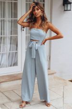Wide Leg Trouser Jumpsuits