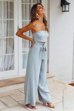 Wide Leg Trouser Jumpsuits